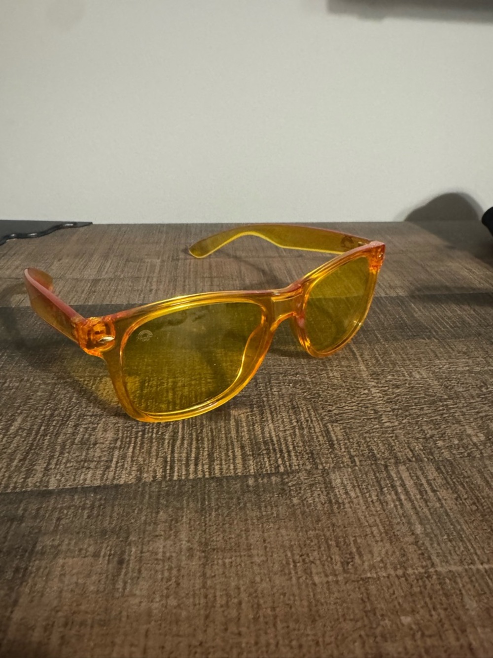 Rainbow OPTX Transparent Amber Yellow Sunglasses